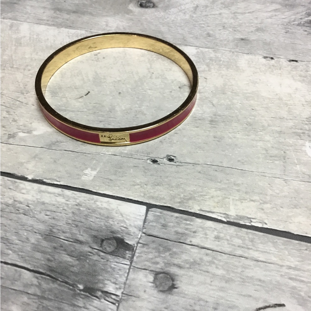 Lily Pulitzer Pink and Gold Bangle Bracelet